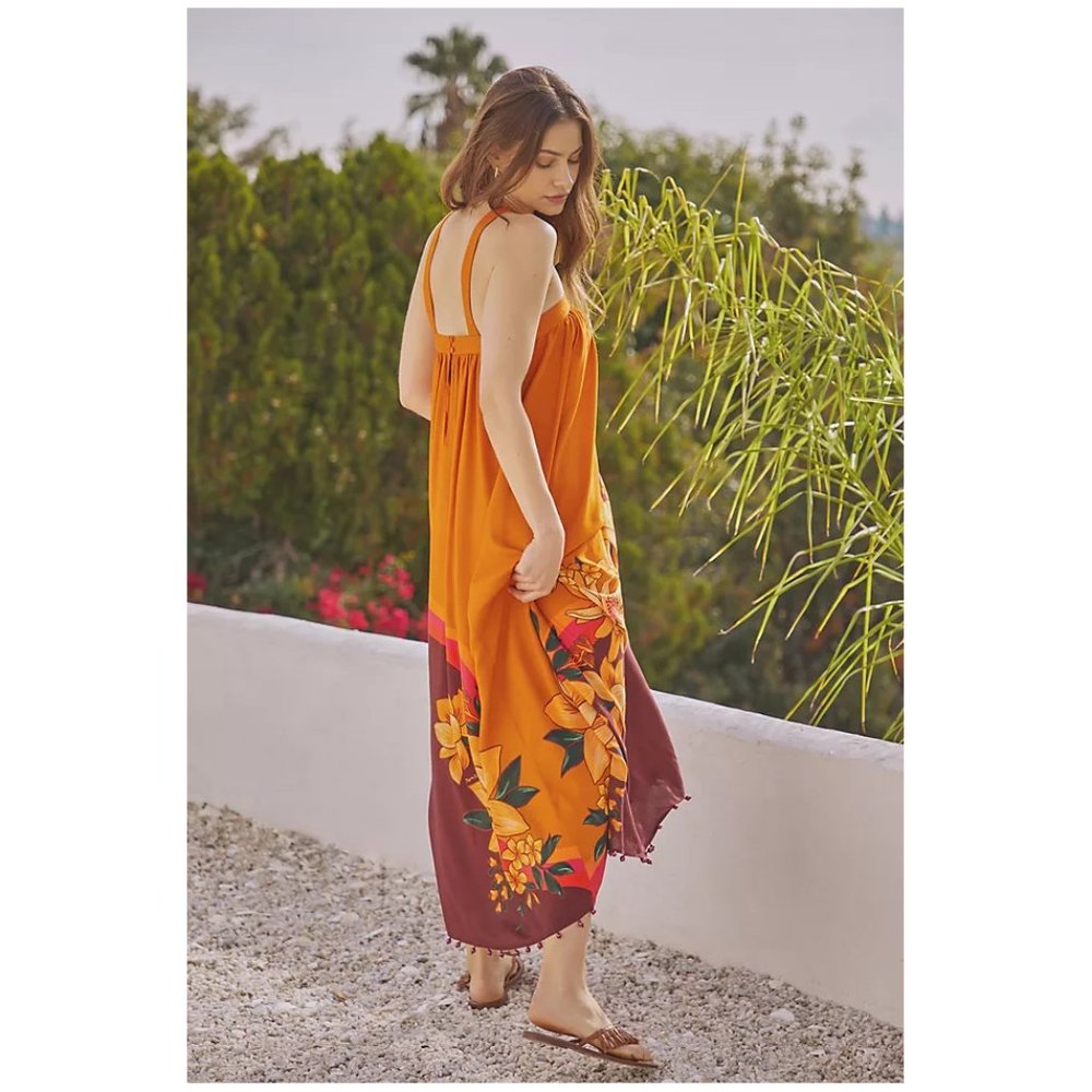 Farm Rio | Halter Maxi Maxi Dress | NWT - Picture 2 of 7